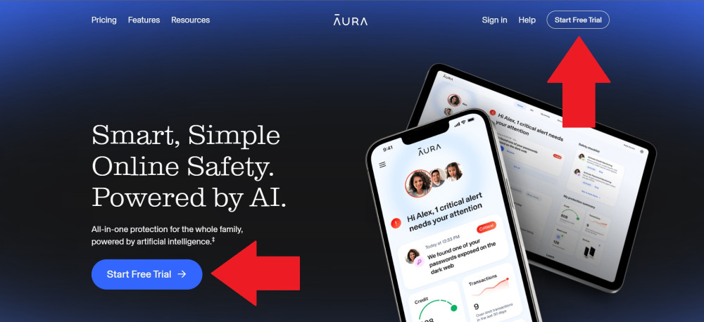 Signing-up with Aura